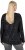 Ulla Popken Metallic Print Extra Soft Christmas Sweatshirt Black - Bluzy & bluzy z kapturem - 