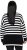 Ulla Popken Striped Stand-Up Collar Sweater Black - Bluzy & bluzy z kapturem - 
