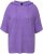 Ulla Popken Fuzzy Knit Short Sleeve Hoodie Pale Lilac - Bluzy & bluzy z kapturem - 