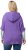 Ulla Popken Fuzzy Knit Short Sleeve Hoodie Pale Lilac - Bluzy & bluzy z kapturem - 
