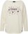 Ulla Popken Dreaming Time Long Sleeve Sweatshirt Chalk - Bluzy & bluzy z kapturem - 
