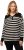 Ulla Popken Striped Troyer Collar Sweater Black - Bluzy & bluzy z kapturem - 