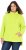 Ulla Popken Embossed Letter Sweatshirt Lime - Bluzy & bluzy z kapturem - 