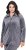 Ulla Popken Velour Loungewear Jacket Dark Grey - Bluzy & bluzy z kapturem - 