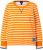 Ulla Popken Striped Drawstring Hem Sweatshirt Orange - Bluzy & bluzy z kapturem - 