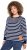 Ulla Popken Striped Drawstring Hem Sweatshirt Navy - Bluzy & bluzy z kapturem - 