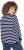 Ulla Popken Striped Drawstring Hem Sweatshirt Navy - Bluzy & bluzy z kapturem - 