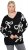 Ulla Popken Glitter Bow Sweater Black - Bluzy & bluzy z kapturem - 
