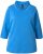 Ulla Popken Classic Fit with Side Slits 3/4 Sleeve Sweatshirt Royal Blue - Bluzy & bluzy z kapturem - 