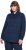 Ulla Popken Eco Cotton Stripe Textured Sweatshirt Navy - Bluzy & bluzy z kapturem - 
