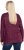 Ulla Popken Metallic Print Extra Soft Christmas Sweatshirt Dark Wine Red - Bluzy & bluzy z kapturem - 