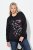 Ulla Popken Sparkling Sequin Bows Christmas Sweatshirt Black - Bluzy & bluzy z kapturem - Kényelmes pulóverek és kapucnisok