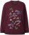 Ulla Popken Sparkling Sequin Bows Christmas Sweatshirt Plum - Bluzy & bluzy z kapturem - 