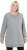 Ulla Popken Nostalgic Escape Oversized Sweatshirt Mouse Grey - Bluzy & bluzy z kapturem - 