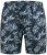 D555 Cleethorpes Hawaii Printed Swimshorts Navy - Fürdőnadrág - Fürdőnadrág - 2XL-12XL