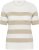 Kaffe Curve Lizzy Striped Pullover Chalk/Feather Grey Bold Stripe - Pólók - 