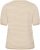 Kaffe Curve Lizzy Knit T-Shirt Feather Melange/Chalk Fine Stripe - Pólók - 