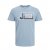 Jack & Jones Logan T-Shirt Turquoise - Pólók - Nagyméretű pólók - 2XL-14XL