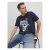 Jack & Jones Roxbury T-Shirt Navy - Pólók - Nagyméretű pólók - 2XL-14XL