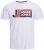 Jack & Jones Logan T-Shirt White - Pólók - Nagyméretű pólók - 2XL-14XL