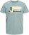 Jack & Jones Logan T-Shirt Grey - Pólók - Nagyméretű pólók - 2XL-14XL