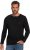 JP1880 Henley T-Shirt Long Sleeve Black TALL - FÉRFIRUHÁZAT MT-6XLT - TALL-méretek