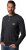 JP1880 T-Shirt Henley Long Sleeve Black TALL - FÉRFIRUHÁZAT MT-6XLT - TALL-méretek