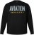 JP1880 T-Shirt Long Sleeve Aviation Black TALL - FÉRFIRUHÁZAT MT-6XLT - TALL-méretek