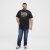 North Latitude Denim Printed Logo T-Shirt Black TALL - TALL pólók - TALL Pólók