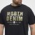 North Latitude Denim Printed Logo T-Shirt Black TALL - TALL pólók - TALL Pólók
