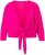 Ulla Popken Versatile Surplice Wrap Tie Hem Bolero Top Magenta Pink - Ulla Popken - 