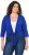 Ulla Popken Versatile Surplice Wrap Tie Hem Bolero Top Cobalt Blue - Pólók - 