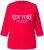 Ulla Popken City Name Graphic Tee Lychee - Mintás pólók nőknek - 