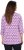 Ulla Popken Geometric Pattern 3/4 Sleeve Tee Amethyst - Mintás pólók nőknek - 