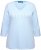 Ulla Popken Country Lettered 3/4 Sleeve Tee Soft Light Blue - Mintás pólók nőknek - 