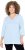 Ulla Popken Country Lettered 3/4 Sleeve Tee Soft Light Blue - Mintás pólók nőknek - 