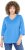 Ulla Popken Country Lettered 3/4 Sleeve Tee Teal Blue - Mintás pólók nőknek - 