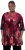 Ulla Popken Velvet Peacock Feather 3/4 Sleeve Tunic Blouse Wine Red - Pólók - 