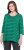 Ulla Popken Striped 3/4 Sleeve A-Line Tee Moss Green - Pólók - 