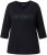 Ulla Popken SPRING Studded 3/4 Sleeve Tee Black - Pólók - 