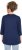 Ulla Popken Casual Mood Floral V-Neck Tee Navy - Pólók - 