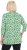 Ulla Popken Graphic Flower A-Line 3/4 Sleeve Tee Apple Green - Pólók - 