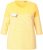 Ulla Popken Paper Boat Print 3/4 Sleeve Tee Sun Yellow - Mintás pólók nőknek - 