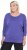 Ulla Popken Quick Drying Batwing Sleeve Tee Blueberry - Mintás pólók nőknek - 