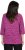 Ulla Popken Pleated Floral Print 3/4 Sleeve Tee Raspberry - Mintás pólók nőknek - 