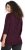 Ulla Popken Mixed Pattern Stripe 3/4 Sleeve Tee Black - Pólók - 
