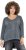 Ulla Popken 87 Applique Oversized Long Sleeve Tee Graphite Grey - Pólók - 