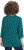 Ulla Popken Flower Print 3/4 Sleeve Tee Teal Green - Pólók - 
