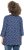 Ulla Popken Graphic Print Pleated 3/4 Sleeve Tee Blue - Pólók - 