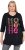 Ulla Popken Ho Ho Ho 3/4 Sleeve Graphic Tunic Tee Black - Pólók - 